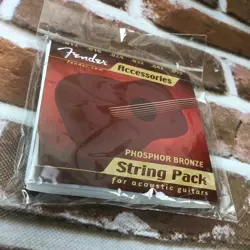 FENDER PHOSPHOR BRONZE STRING PACK FOR ACOUSTIC GUITARS