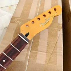 YELLOW MATTE 22 FRET TL ELECTRIC GUITAR NECK ROSEWOOD FOR DIY FENDER REPLACE