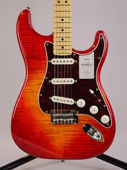 FENDER 2024 COLLECTION MADE IN JAPAN HYBRID II STRATOCASTER FLAME (SUNSET #GGCXM