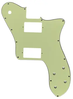 3 PLY GUITAR PICKGUARD FITS FENDER SQUIER TELECASTER DELUXE PAF,VINTAGE GREEN