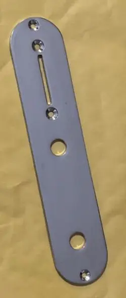 FENDER GUITAR TELECASTER CHROME CONTROL PLATE