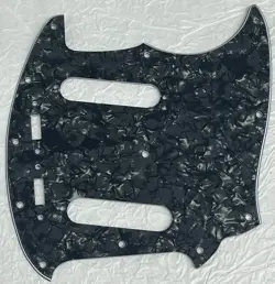 NEW GREAT-FOR FENDER US MUSTANG CLASSIC SERIES GUITAR PICKGUARD BLACK PEARL