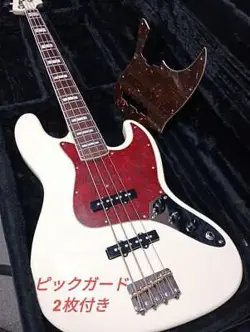 2 PG FENDER JBBASE VINTAGE WHITE MATCHING HEAD