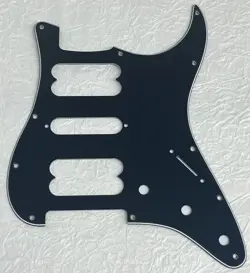 NEW GREAT-FOR FENDER STANDARD STRAT HSH STRATOCASTER GUITAR PICKGUARD BLACK