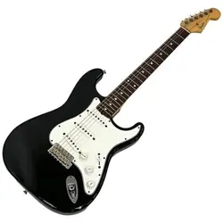 ELECTRIC GUITAR FENDER JAPAN STRATOCASTER BLACK 1993-1994 HARD CASE USED