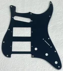 NEW GREAT-FOR FENDER STANDARD STRAT HHS STRATOCASTER GUITAR PICKGUARD BLACK
