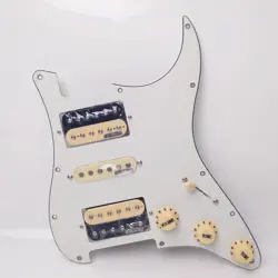 FOR FENDER GUITAR PREWIRED LOADED STRAT PICKGUARD,SSH ALNICO 5 HUMBUCKER PICKUP