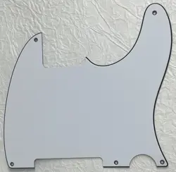 NEW GREAT-FOR FENDER ESQUIRE TELECASTER 5 HOLE BLANK GUITAR PICKGUARD WHITE
