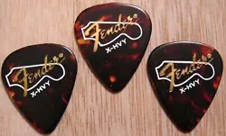 48 VINTAGE FENDER GUITAR PICKS - EXTRA HEAVY HEADSTOCK LOGO