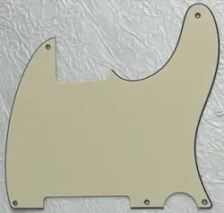 NEW GREAT-FOR FENDER ESQUIRE TELECASTER 5 HOLE BLANK GUITAR PICKGUARD YELLOW