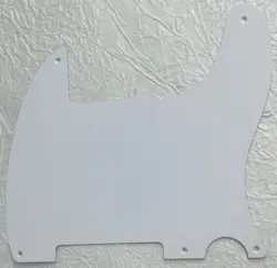 NEW-FOR FENDER ESQUIRE TELECASTER 5 HOLE BLANK GUITAR PICKGUARD 1 PLY WHITE