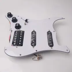LEFT HANDED PREWIRED LOADED PICKGUARD SET ALNICO 5 HUMBUCKER PICKUPS FOR FENDER