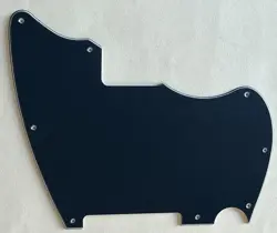 3 PLY BLACK PICKGUARD FOR FENDER WARMOTH MJT TELEMASTER JAZZCASTER BLANK GUITAR