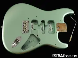 FENDER AMERICAN PROFESSIONAL II STRAT BODY   HARDWARE ALDER MYSTIC SURF GREEN