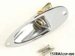 FENDER AV II AMERICAN VINTAGE 1957 STRATOCASTER OUTPUT JACK, CHROME STRAT USA.