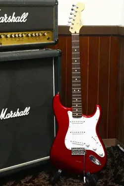 NEAR MINT! FENDER JAPAN STRATOCASTER ST-45 CANDY APPLE RED MIJ MADE IN JAPAN