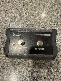 FENDER 2-BUTTON DSP AMP/AMPLIFIER FOOTSWITCH FOR PRINCETON 65 DSP/650