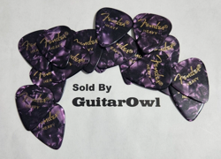 FENDER HEAVY GUITAR PICKS PURPLE MOTO 18 PICKS MADE IN THE USA