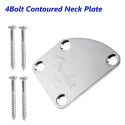 4BOLT CONTOURED NECK PLATE FOR FENDER ELECTRIC GUITAR STRATOCASTER TELECASTER US
