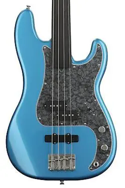FENDER TONY FRANKLIN FRETLESS PRECISION BASS - LAKE PLACID BLUE