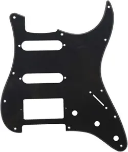1 PLY BLACK MUSICLILY SSH 11 HOLE STRAT PICK GUARD FENDER AMERICAN/MEXICAN STAN