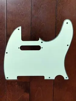 TELECASTER PICKGUARD MINT GREEN FENDER MODIFICATION