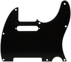 BLACK FENDER PICKGUARD 8-HOLE MOUNT MULTI-PLY TELECASTER PICKGU