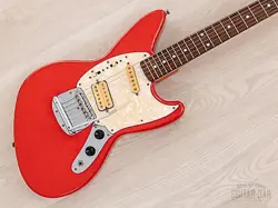 1996 FENDER JAG-STANG JGS-65 KURT COBAIN SIGNATURE GUITAR FIESTA RED, FIESTA RED