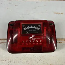 FENDER  AG-6 RED SPARKLE AUTOMATIC GUITAR TUNER