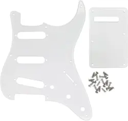 SSS GUITAR PICKGUARD 11 HOLE WITH BACKPLATE FOR FENDER STRAT GUITAR PARTS