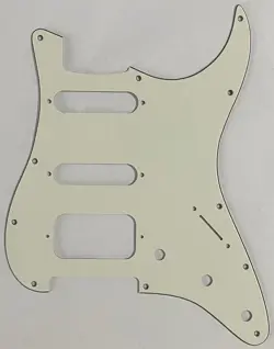 GUITAR PICKGUARD FOR FENDER 11 SCREWS STRATOCASTER START HSS 3 PLY PARCHMENT