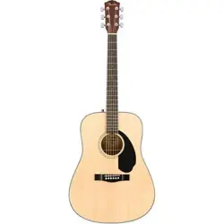 FENDER CD-60S DREADNOUGHT ACOUSTIC GUITAR  WITH 2-YEAR WARRANTY  NATURAL