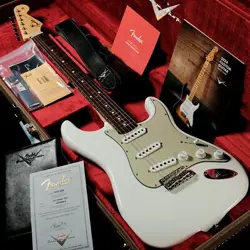 FENDER CUSTOM SHOP  CUSTOM BUILT 1961 STRATOCASTER TPC OLYMPIC WHITE S/N R582814