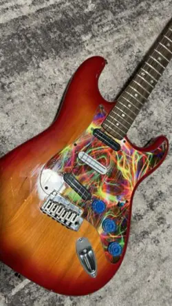 SQUIER BY FENDER 20TH ANNIVERSARY STANDARD STRATOCASTER WITH UPGRADES