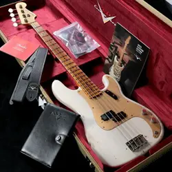 FENDER CUSTOM SHOP / LIMITED P-JAZZ BASS RELIC AGED WHITE BLONDE S/N: CZ579732