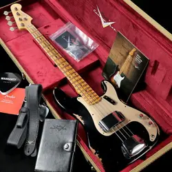 FENDER CUSTOM SHOP / 1958 PRECISION BASS RELIC MAPLE NECK BLACK S/N: CZ582271