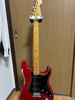 FENDER JAPAN STRATOCASTER ELECTRIC GUITAR RED USED
