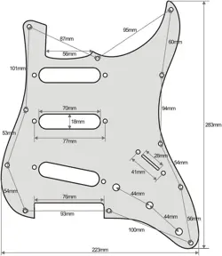PICKGUARD SSS WITH