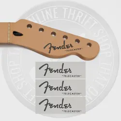 FENDER TELE WATERSLIDE GUITAR HEADSTOCK DECALS (SET OF 3)