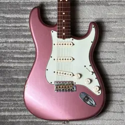 FENDER CUSTOM SHOP '60 1960 STRATOCASTER RELIC BURGUNDY MIST METALIC RON ELLIS