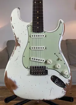 2020 FENDER CUSTOM SHOP GT11 HEAVY RELIC STRATOCASTER ~ OLYMPIC WHITE