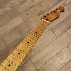 22 FRETS TIGER ROASTED FLAME MAPLE TELECASTER ELECTRIC GUITAR NECK FOR FENDER TL