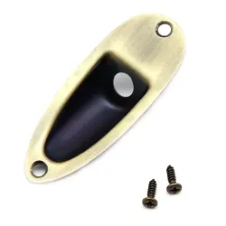 BRONZE GUITAR METAL BOAT JACK PLATE SOCKET FOR FENDER STRATOCASTER ST