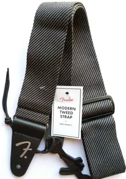 FENDER GUITAR STRAP MODERN TWEED BLACK/GRAY