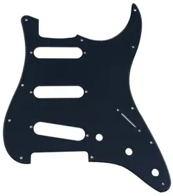 ACRYLIC BLACK PICKGUARD GUITAR PART FOR FENDER US STRATOCASTER START SSS 11 HOLE