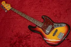 ELECTRIC BASS GUITAR FENDER JAZZ SUNBURST MADE IN USA