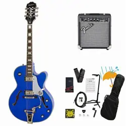 EPIPHONE EMPEROR SWINGSTER DELTA BLUE METALLIC FENDER 10W AMPLIFIER INCLUDED BEG