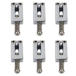 6 ROLLER BRIDGE SADDLES WRENCH SPARE PARTS FOR FENDER STRAT TELE ELECTRIC GUITAR