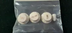 NUMBERED GUITAR KNOBS