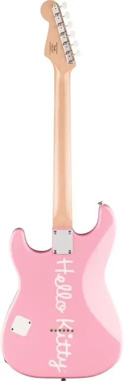 SQUIER BY FENDER LIMITED EDITION HELLO KITTY STRATOCASTER PINK ELECTRIC GUITAR